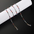Fashionable evil eye eyewear chain with colorful beads and gold metal links for glasses - Evil Eye Style