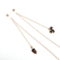 Golden anti-slip eyewear chain with squirrel and acorn charms on a white background - Gold / Squirrel Acorn Pendant