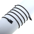 Fashion black and gold glasses chain with LOVE heart pendant for sunglasses accessory - Black LOVE Pendant Style