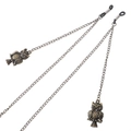 Vintage bronze owl eyeglass chain with non-slip loops for sunglasses and eyewear - Owl Antique Bronze Style (GL202)