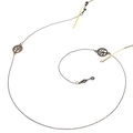 Vintage bronze sunglasses chain with tree of life pendants and anti-slip silicone loops - Bronze Tree of Life Style