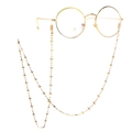 Cadena para gafas minimalista de metal dorado con delicados eslabones en forma de estrella - Dorado
