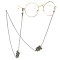 Catenina per occhiali vintage in bronzo con gufi artigianali e stile punk retrò - Stile Gufetto in Bronzo (GL114)