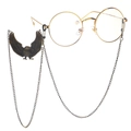 Vintage eagle charm eyeglass chain with gold round metal frame sunglasses accessory - Bronze Eagle Style