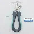 Kleine Haustier-Nagelzange in Mintgrün und Grau mit rutschfestem Griff und Sperre - S / Graugrün