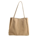 Khaki Große Tote-Bag mit Krokodilmuster und langem Schultergurt für Damen - Grün