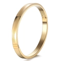 Bracciale in acciaio al titanio con finitura oro rosa e trama a nido d'ape - Color Oro (44B-A-8)