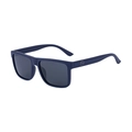 Square polarized sunglasses in matte navy blue frame with dark grey lenses for men - Matte Blue Frame Gray Lens (C5)