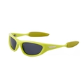 Occhiali da sole sportivi Y2K verde fluo con lenti polarizzate nere e dettagli alati - Verde Fluorescente