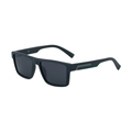 Gafas de sol polarizadas cuadradas para hombre con montura mate y patillas de color turquesa - Montura Verde Mate Lente Gris