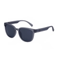 Square polarized sunglasses for men with grey translucent frames and dark lenses - Matte Gray Frame Gray Lens (C2)