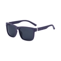 Gafas de sol polarizadas cuadradas de color púrpura oscuro mate con lentes grises - Marco Púrpura Arena Mate Lente Gris