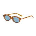 Gafas de sol ovaladas polarizadas con montura carey y lentes azul claro de mujer - C3 Carey