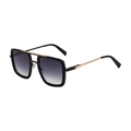 2025 Men's square fashion sunglasses with gold double bridge and gradient lenses - C2 Gold Gradient Gray