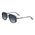 Lunettes aviateur homme gris anthracite avec double pont et verres dégradés - Monture Gunmetal Verres Dégradés Gris Vert (C5)