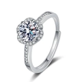 Plum Blossom Style (White Zirconia)