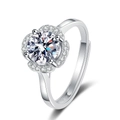 Plum Blossom Style (White Zirconia)