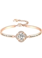 Bracciale cuore oro rosa con incisione Always my sister Forever my friend - Quadrifoglio-Always my sister Forever my friend / Oro rosa