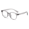 Gafas de montura redonda gris transparente para mujer con un estilo moderno de 2025 - Gris Transparente (C2)