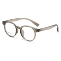 Gafas redondas de moda para mujer en gris oscuro transparente, modelo A156608 C3 - Verde Transparente (C3)