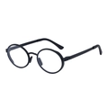 Gafas de sol polarizadas ovaladas negras para hombre con montura mate de estilo retro - C3 Montura Negro Mate Lentes Transparentes