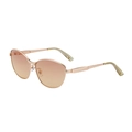 Lunettes de soleil œil de chat monture métal or rose et verres dégradés marron - C5 Or Avec Du Violet En Haut Et Du Jaune En Bas