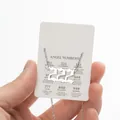 Silver angel number 222 necklace on an informative Alignment display card - Steel (222)
