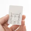 Silver angel number 888 pendant necklace on meaning card for balance and spiritual harmony - Steel (888)