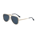 Occhiali da sole aviator classici con montatura in metallo oro e lenti grigio scuro - Oro Opaco/Lenti Grigie (C4)