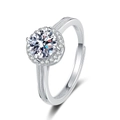 Beaded Halo Style (White Zirconia)