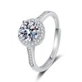 Original Round Halo Style (White Zirconia)