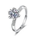 Hand Bouquet Style (White Zirconia)