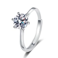Classic Six-Prong Style (White Zirconia)