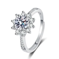 Sunflower Style (White Zirconia)