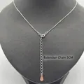 Collier cœur en argent avec chaîne réglable en argent 925 et extension de 5 cm - boîte chaîne
