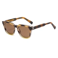 Klassische quadratische Sonnenbrille mit brauner Schildpatt-Optik und hochwertigen Gläsern - C5 Schildpatt Braun