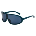 Lunettes de soleil sport vert foncé avec verres gris fumé pour le cyclisme en plein air - Monture Vert Plein Verres Bleu Gris (C5)