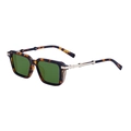 Gafas de sol polarizadas cuadradas retro con montura de carey y lentes verdes - C6 Carey Dorado Verde