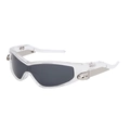 Outdoor sports cycling sunglasses with transparent frame and dark grey protective lenses - Transparent Frame Grey Lens (C2)