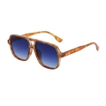 Gafas de sol aviador de doble puente con montura de carey y lentes degradadas azules - C5 Carey Degradado Azul