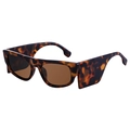 Cat eye tortoiseshell sunglasses with wide frames and brown lenses for women - Demi/Tortoise