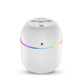 Détail d'un humidificateur portable avec bande LED et buse de brumisation - X5 Blanc