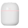 Humidificateur trèfle blanc portable avec anneau lumineux rose et port USB - Goutte d'eau Blanc