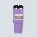 30oz purple stainless steel insulated tumbler with lid and straw for travel - 30oz / Violet