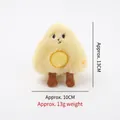Jouet mignon en peluche jaune à l'herbe à chat en forme de triangle brodé - Fromage