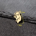 5pcs cute gold koala stainless steel pendants for DIY jewelry making, 17mm x 9mm size - Koala Style (565) / 5 Pieces / Gold