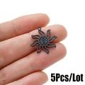 Black sun face pendant in 18K gold-plated stainless steel, shown in 5pcs lot size - Sun with Face Style (541) / 5 Pieces / Black