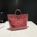 Sac fourre-tout en papier Dupont rouge avec couche PVC et imprimé TOTE BAG - Rouge