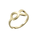 Minimalist golden infinity symbol open ring with a polished finish for women - Infinity / Gold