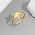 Anello a forma di ragno in oro acciaio inossidabile con design aperto regolabile - Aperto Regolabile